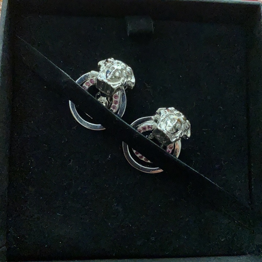 Versace Rhinestone Earrings - Picture 5 of 8